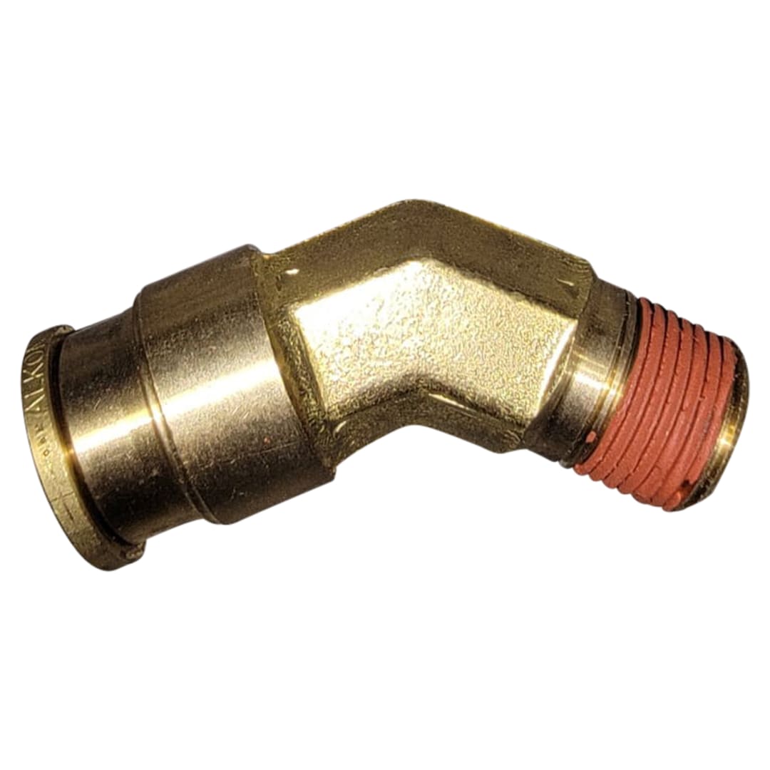 Wastebuilt® Replacement for Alkon Brass Fittings 5/8 X 3/8 NPT DOT 45° Male Elbow Connector