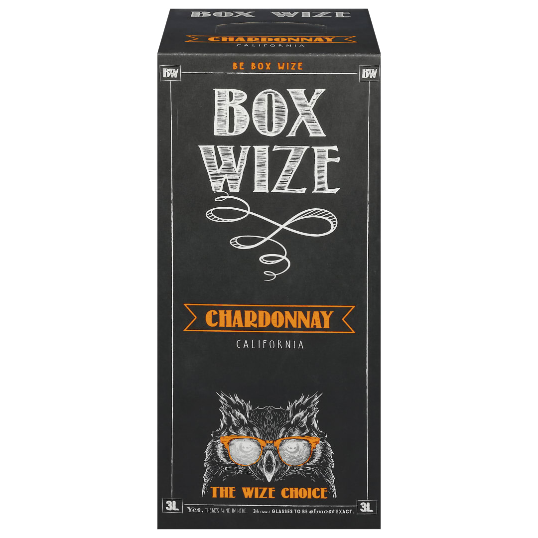 Box Wize Chardonnay White Wine, California, 3L, 13% ABV
