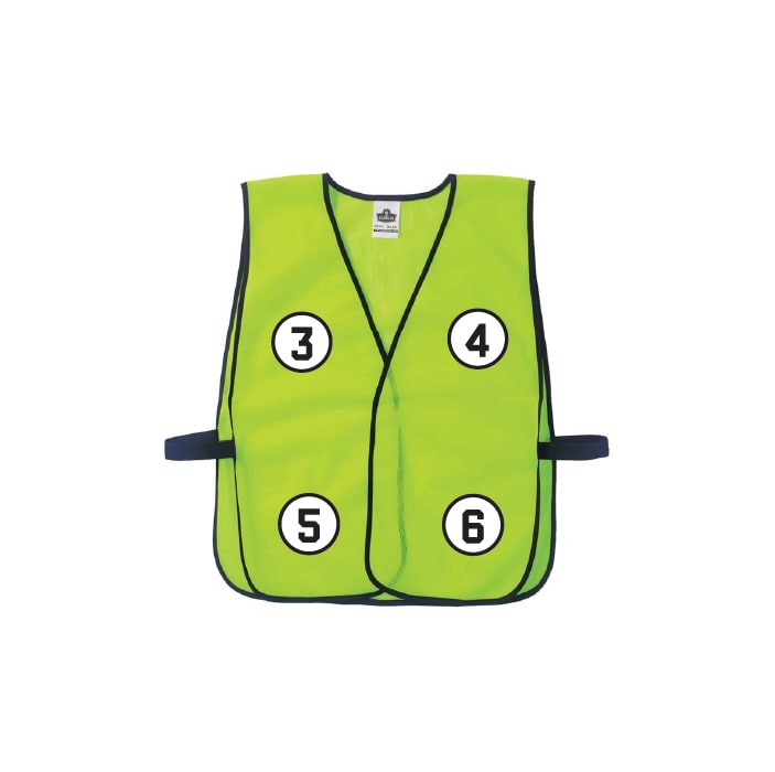 GloWear 8010HL Hi-Vis Safety Vest - Non-Certified, Hook + Loop