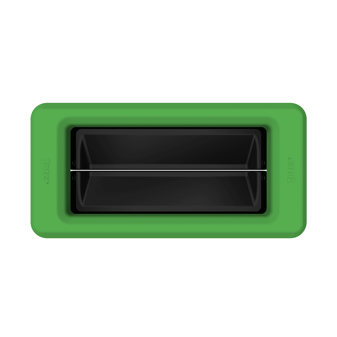 Slimline Rectangular Trash Can Lid with Swing Door - Bright Lime Green