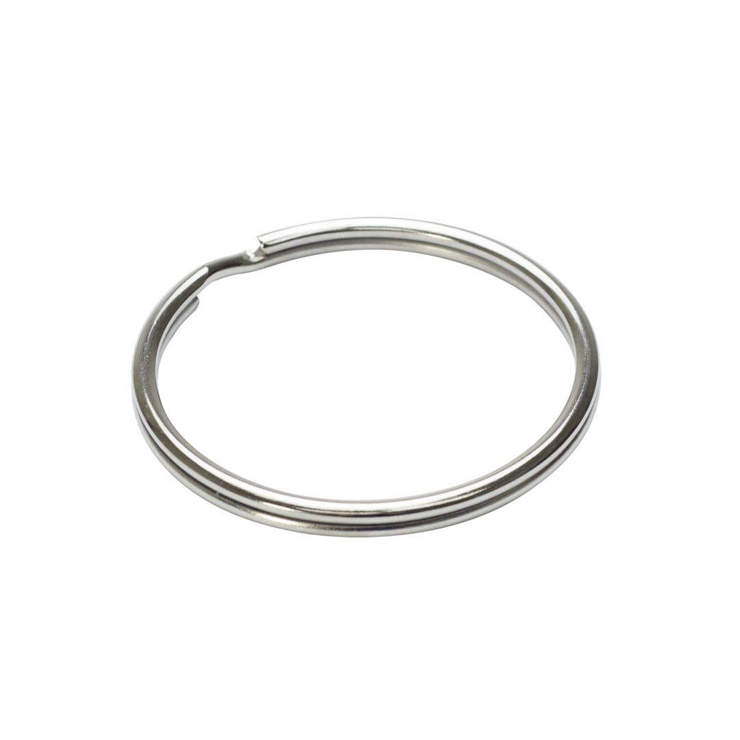 Split Key Ring 1-1/2" Steel 100 Pack