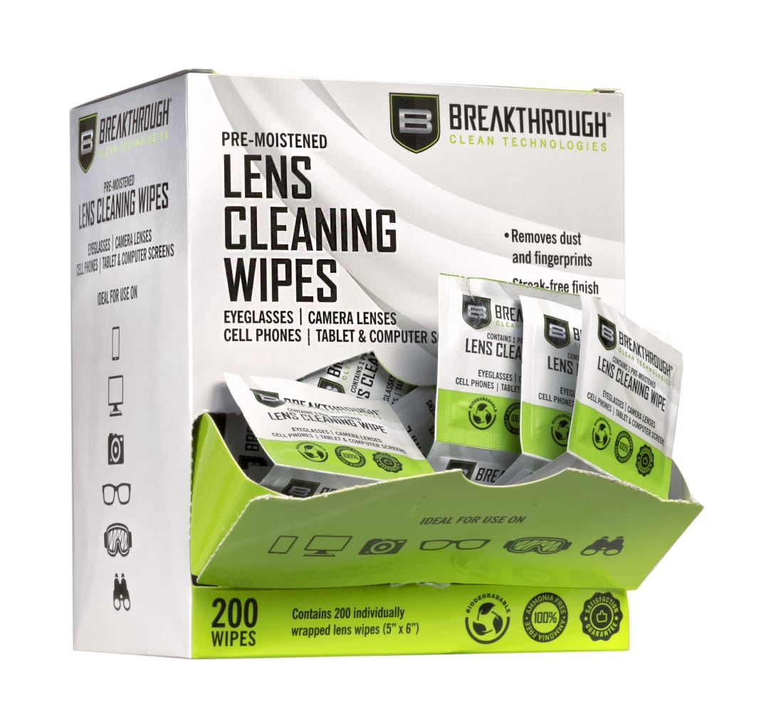 BCT™ Multi-Purpose Lens Wipes, 5" x 6", 200-Pack, White