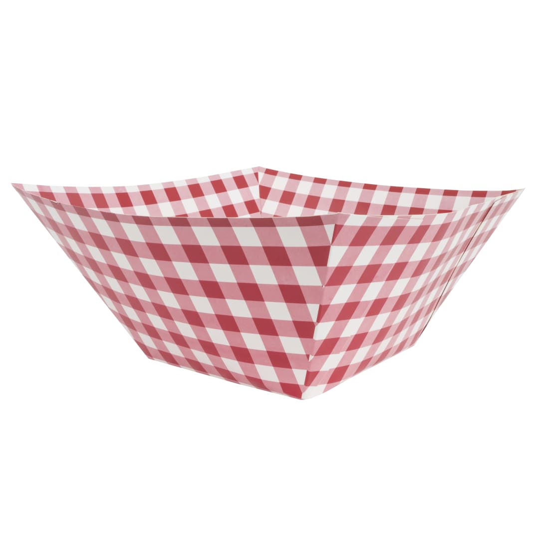 Premier Stylz® Red Gingham Paper Square Bowl