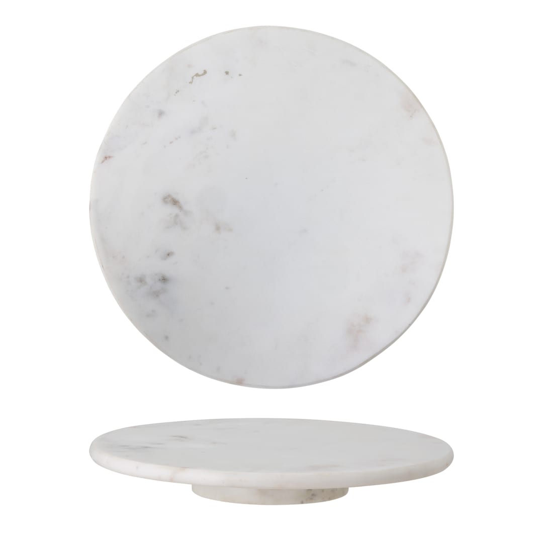 82050482 - Ellin Turntable, White, Marble STOCK: 300