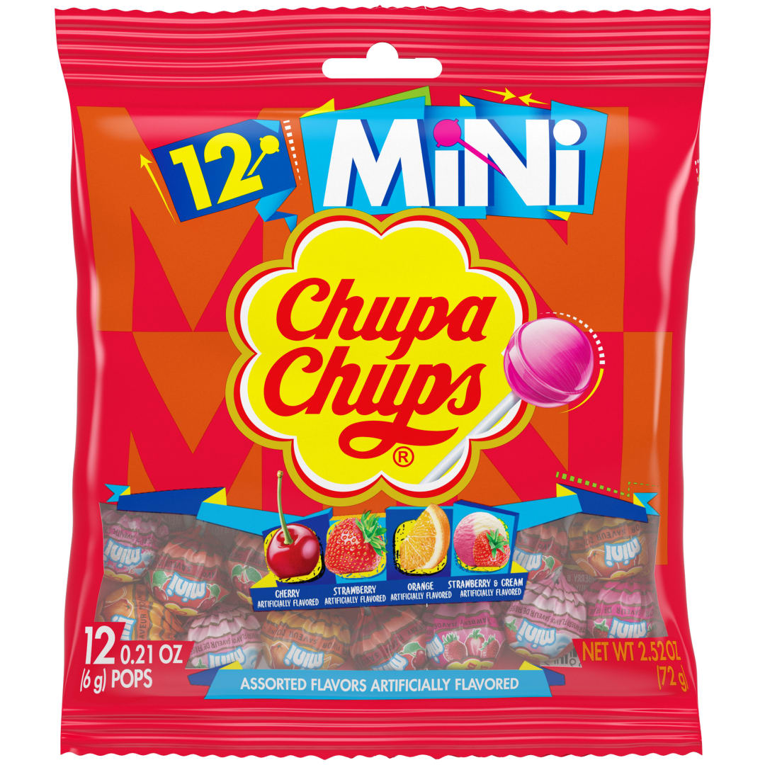 Chupa Chups The Best Of Lollipops Assorted Flavors 12 pc Peg Bag