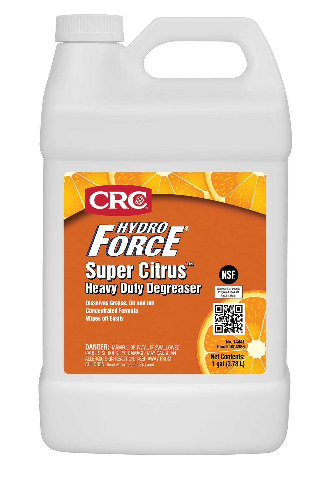 CRC HydroForce Super Citrus Heavy Duty Degreaser 1X1GL