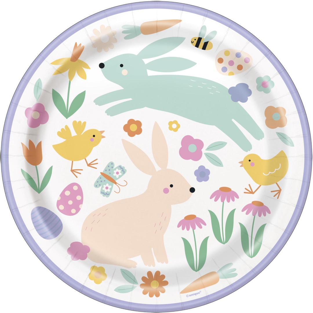 Playful Easter Round 9" Dinner Plates, 8ct