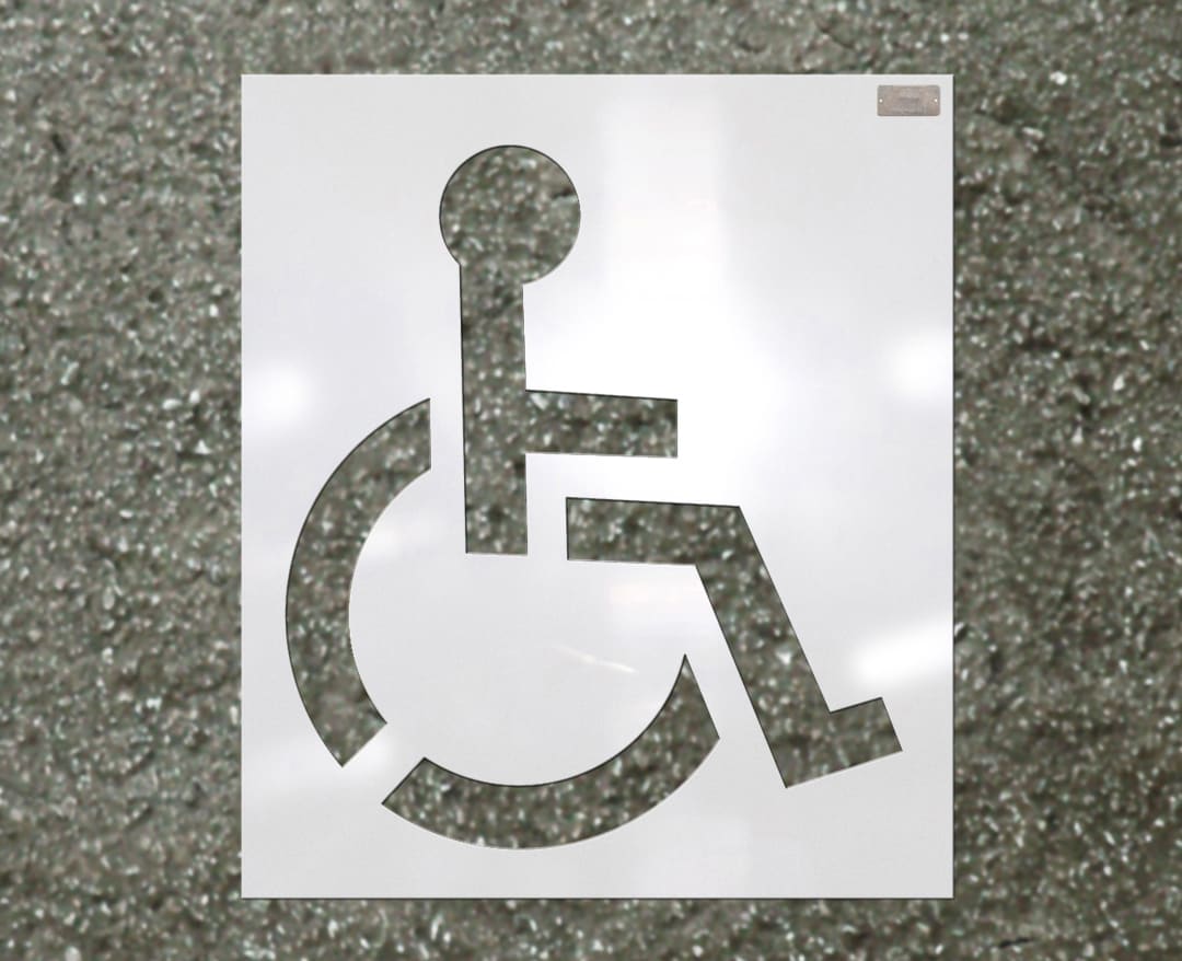 Stencil-(HANDICAP SYMBOL) 34" Symbol, 40"x36"