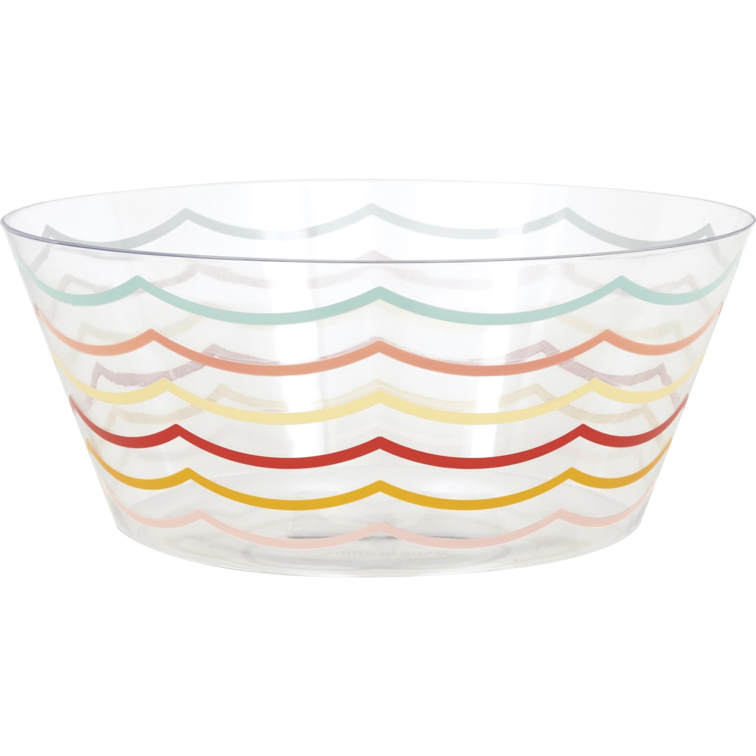 Poolside Summer Plastic Serving Bowl