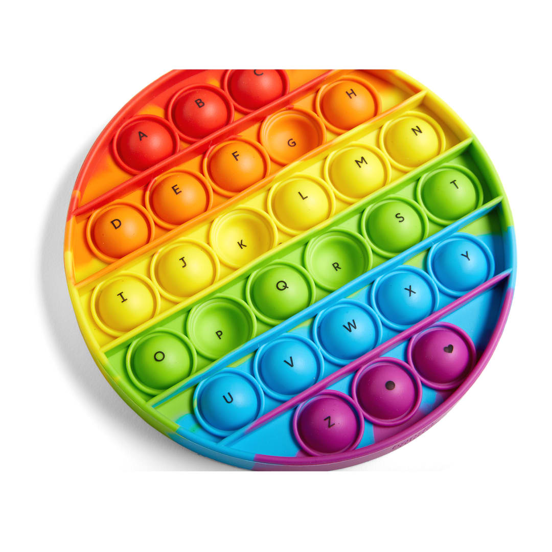 Sensory Bubble Popper, Alphabet, Circular Shape, S