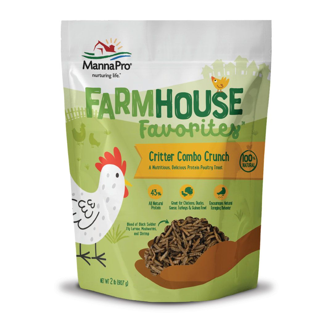 Manna Pro Farmhouse Favorites Critter Combo Crunch Poultry Treat - 2lb Bag