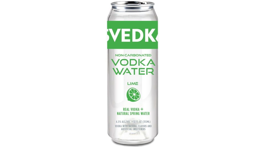 Svedka Ready-to-Drink Lime Non-Carbonated Water Vodka 355ml 9 Proof