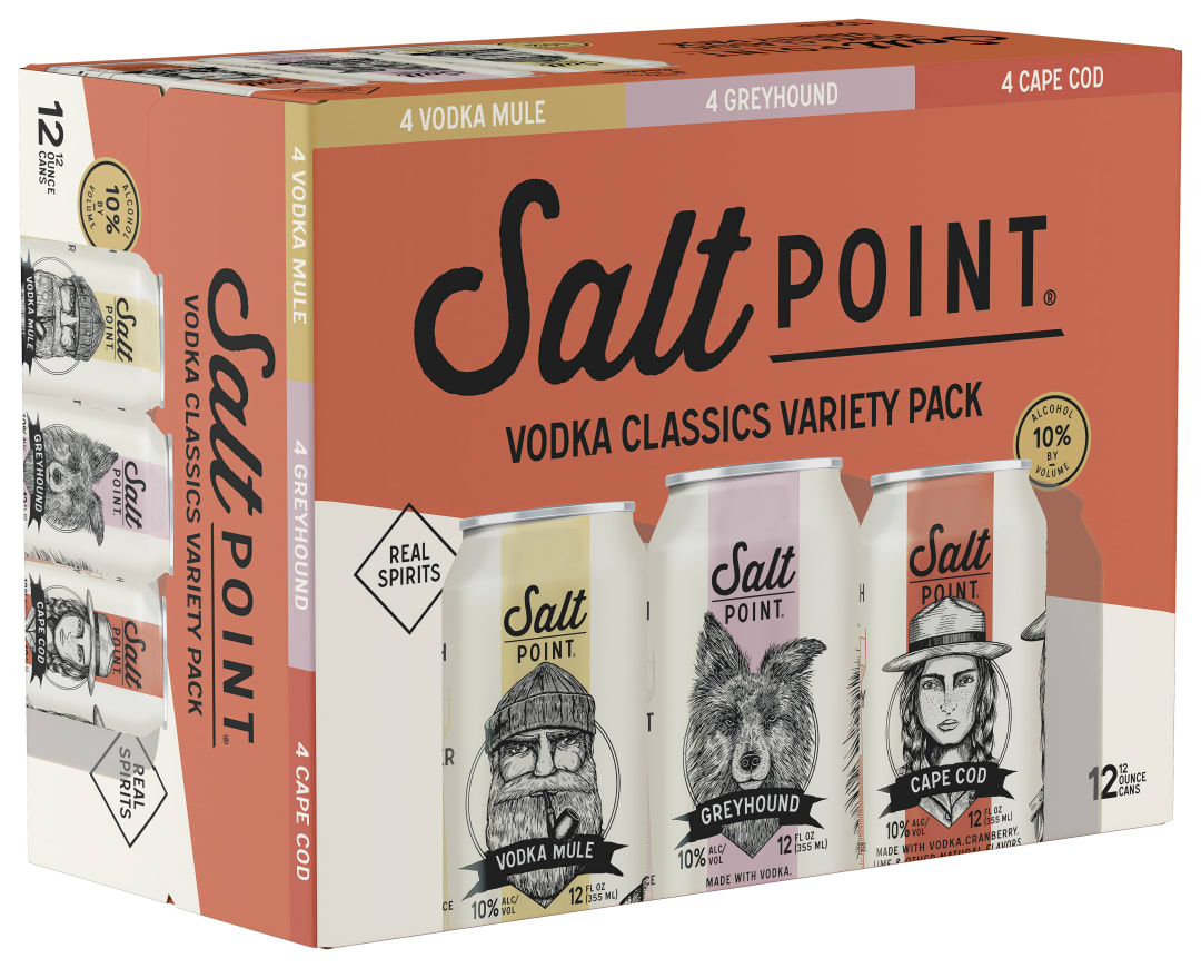 Salt Point Canned Cocktail Variety 12-Pack