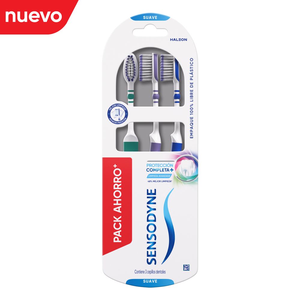 Cepillo Sensodyne Protección Completa+ 3x