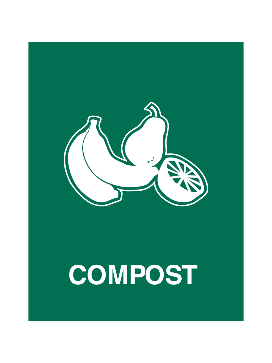  ASPYRE - Sign - Compost - Green