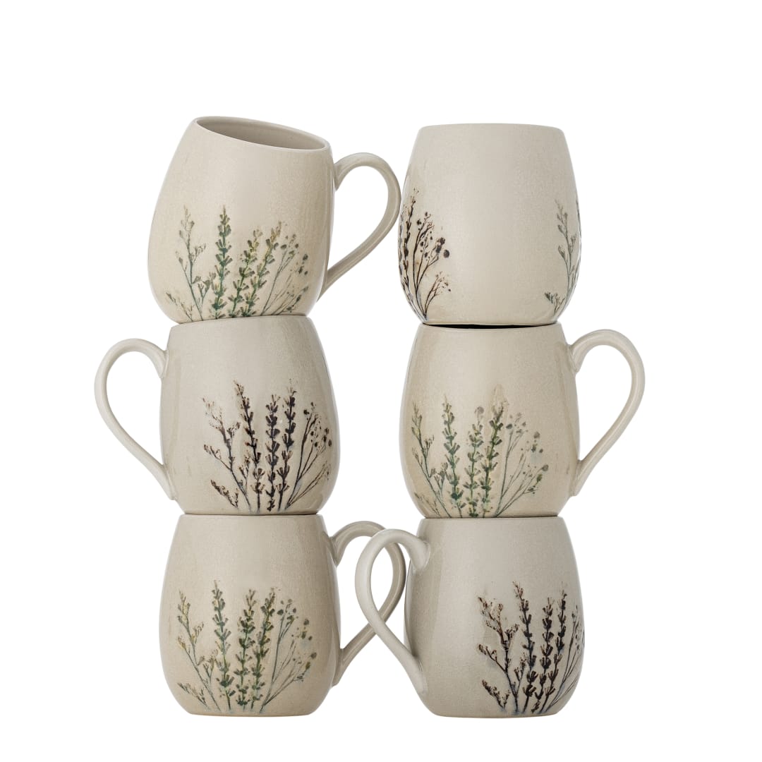 82061547 - Bea Mug. Multipack, Nature, Stoneware STOCK: 237