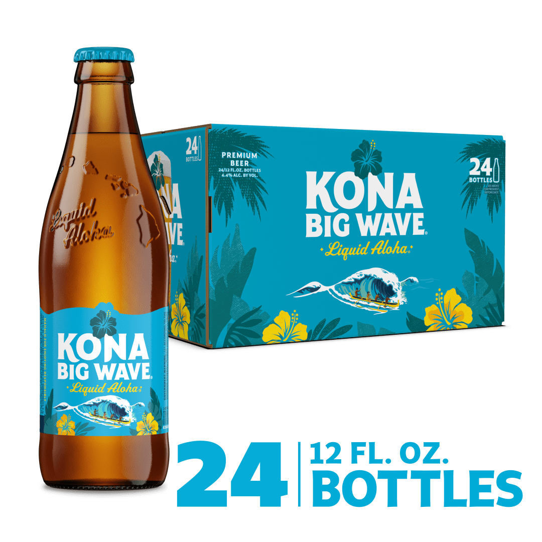 Kona Big Wave Liquid Aloha Premium Beer 24 - 12 fl oz Bottles