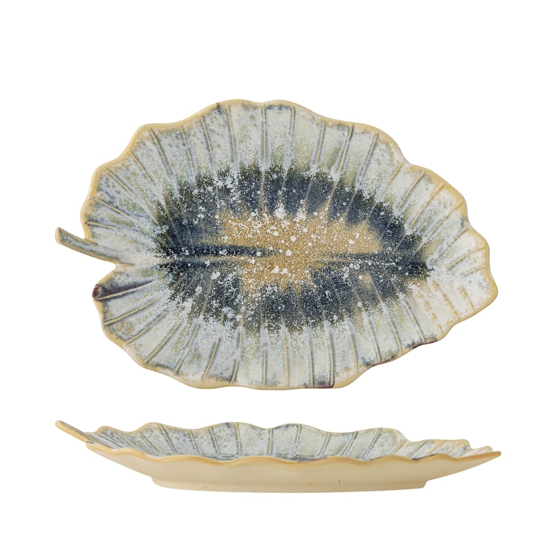 82072541 - Dorreen Serving Plate, Blue, Stoneware STOCK: 300
