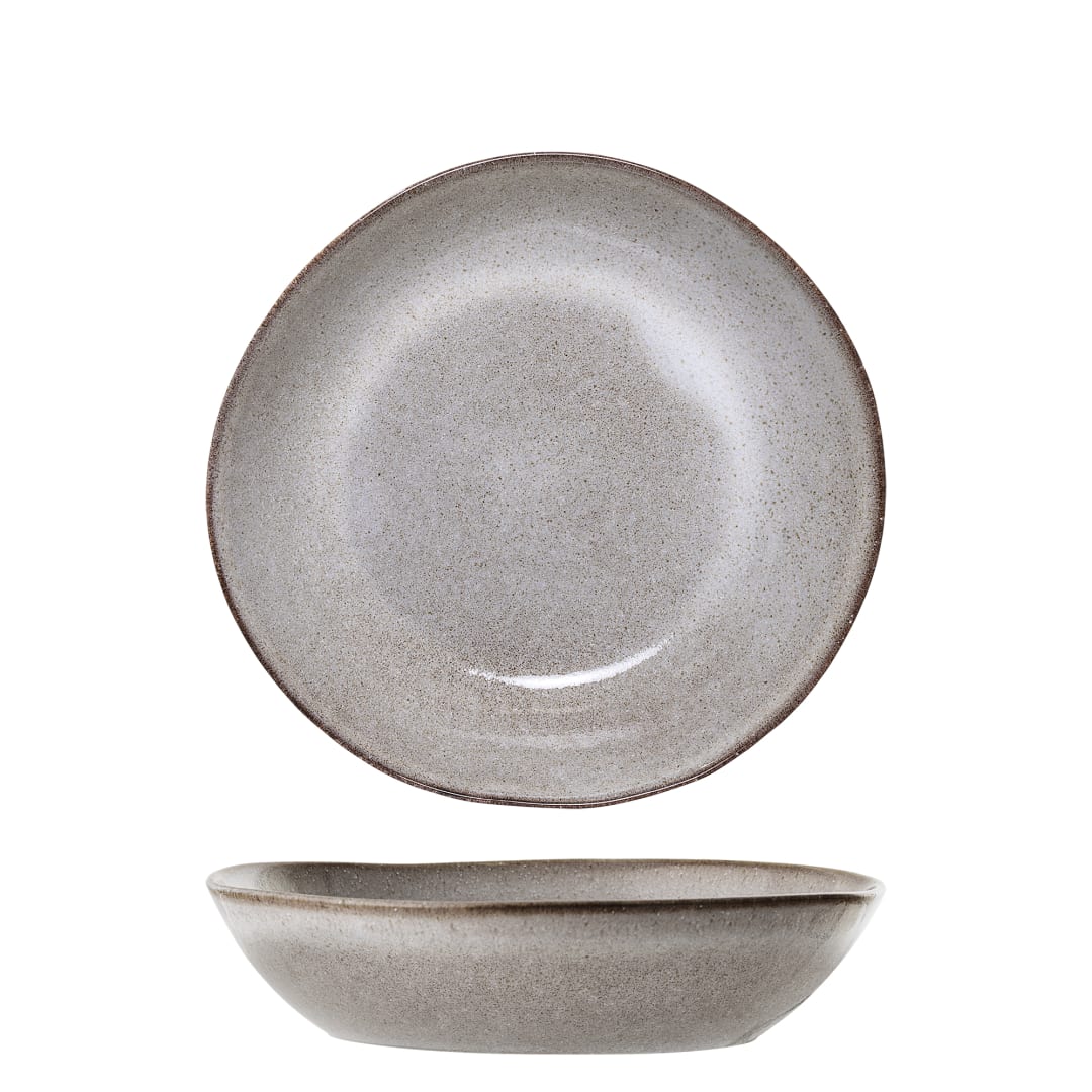 17906481 - Sandrine Plate Deep, Nature, Stoneware STOCK: 300