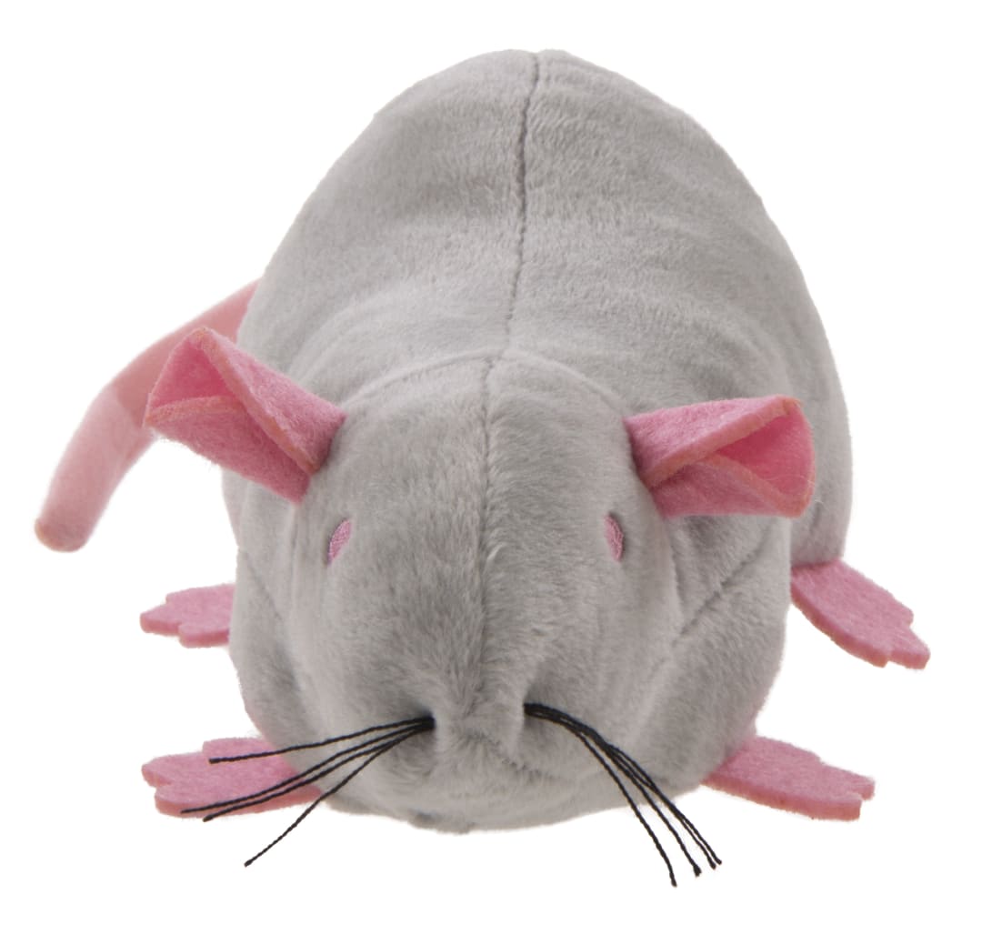 SmartyKat Rat Pack Kicker Plush Catnip Cat Toy, Gray, Large