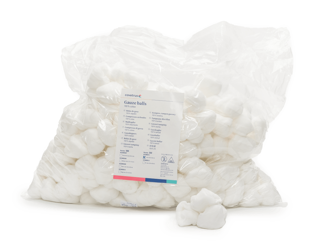 Covetrus Gauze Ball, White, 30 x 30mm, Large