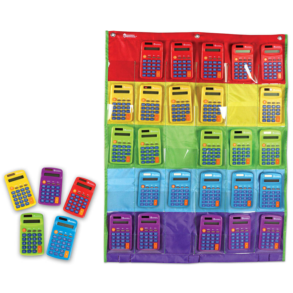 CALCULATORS, RAINBOW WITH STORAGE