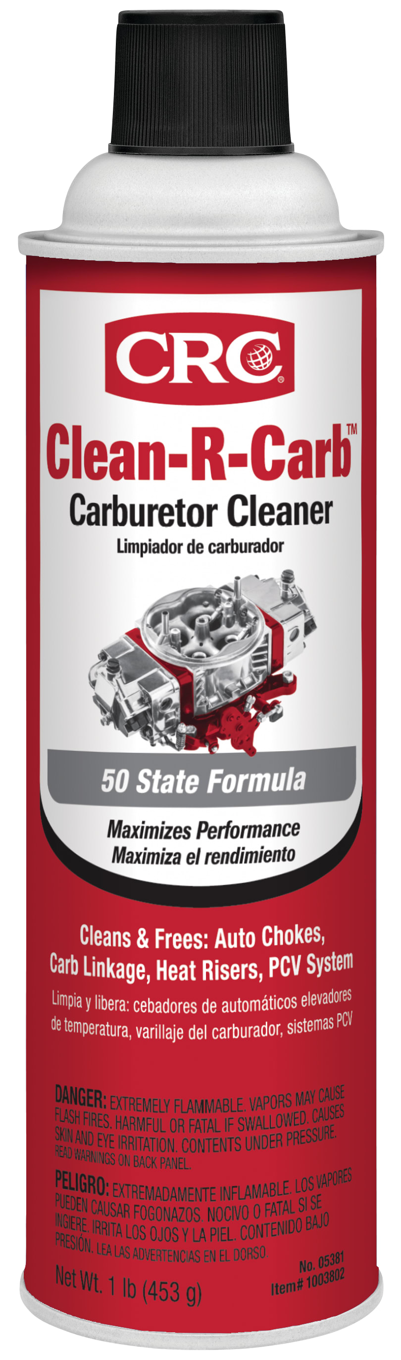 CRC Clean-R-Carb Carburetor Cleaner 50 State 1X16OZ