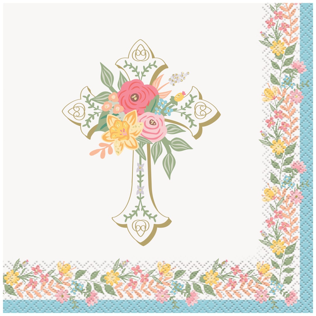 Traditional Easter Luncheon Napkins, 16ct - Foil Stamping