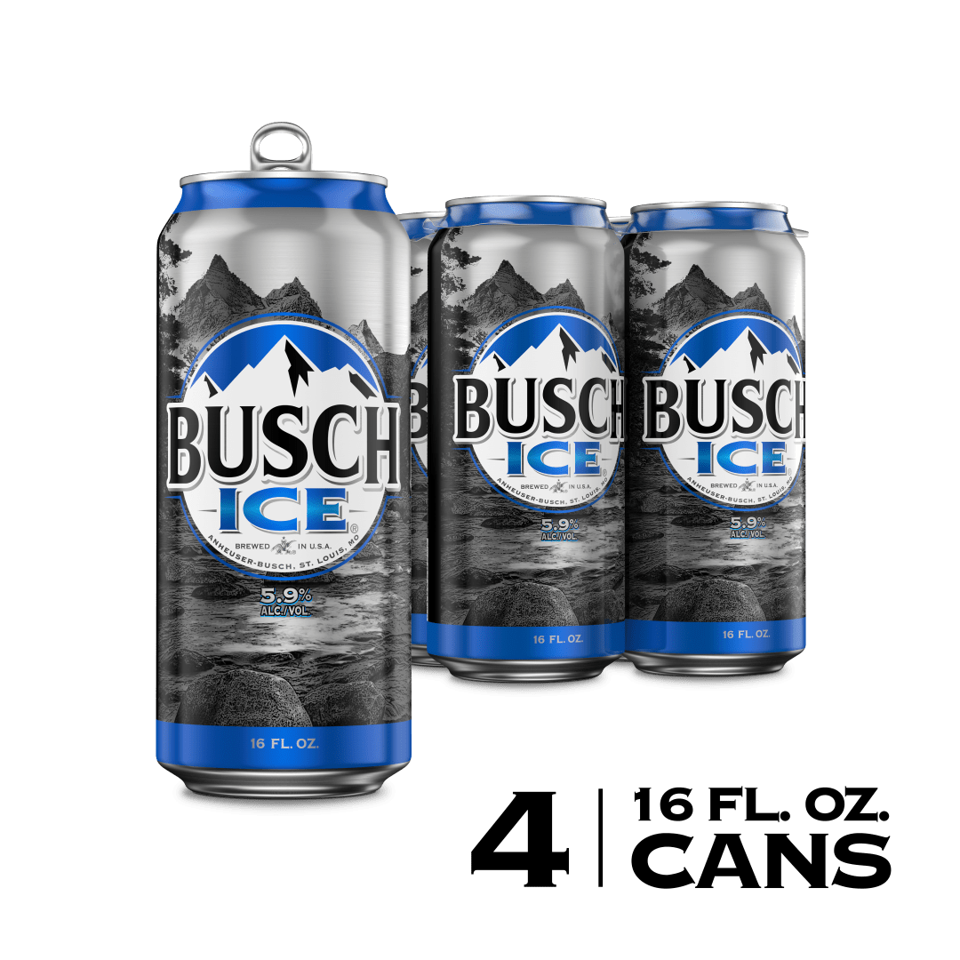Busch Ice Beer 4 - 16 fl oz Cans