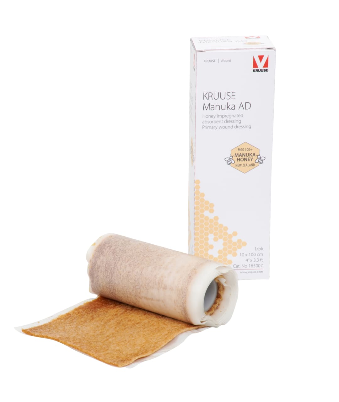 KRUUSE Manuka Honey AD Absorbent Dressing, 10 x 100cm, Sterile