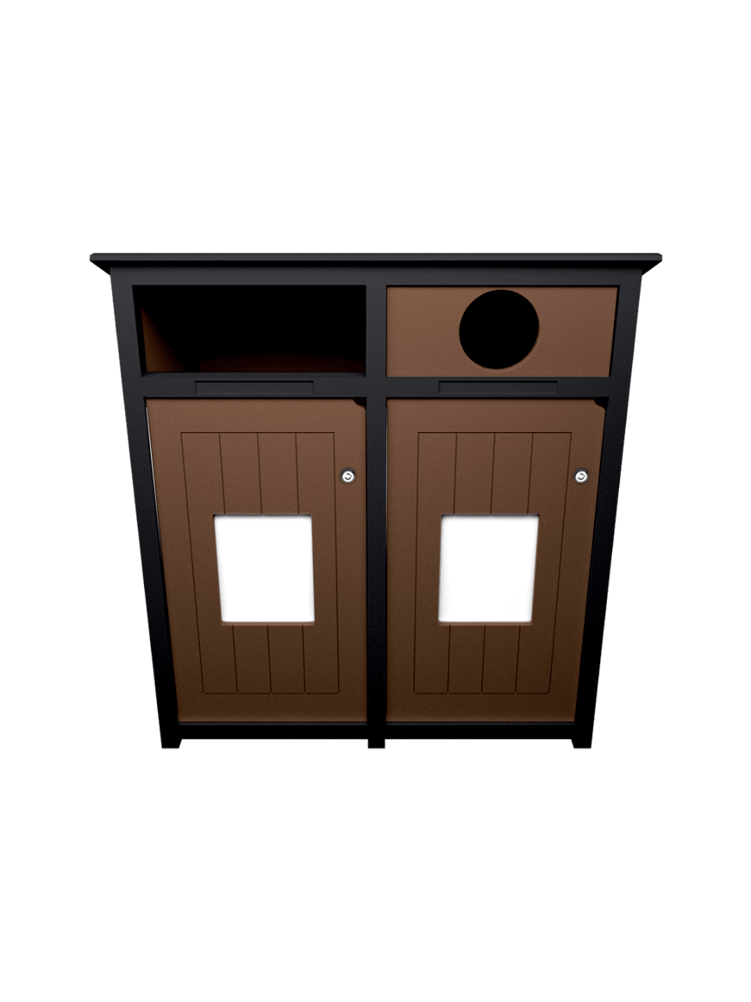  AURA - Double - Unit - Full-Circle - Black-Brown