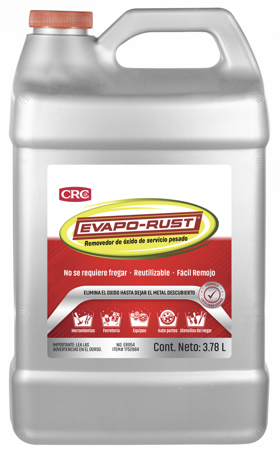 CRC Evapo-Rust Heavy-Duty Rust Remover (S/E) 1X3.78L