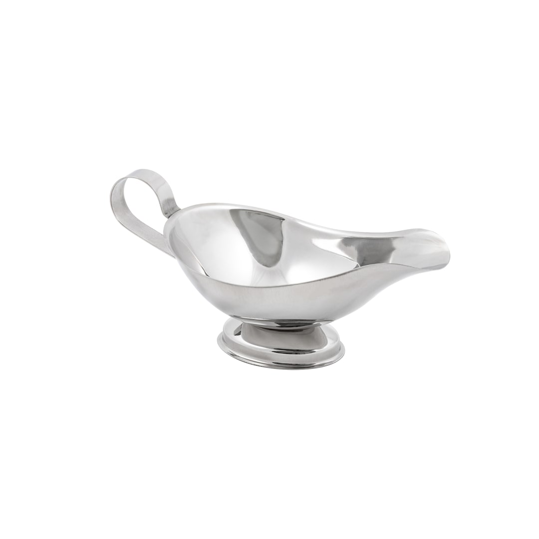 BG-8 - GRAVY BOAT S/S 8 OZ OVAL BASE