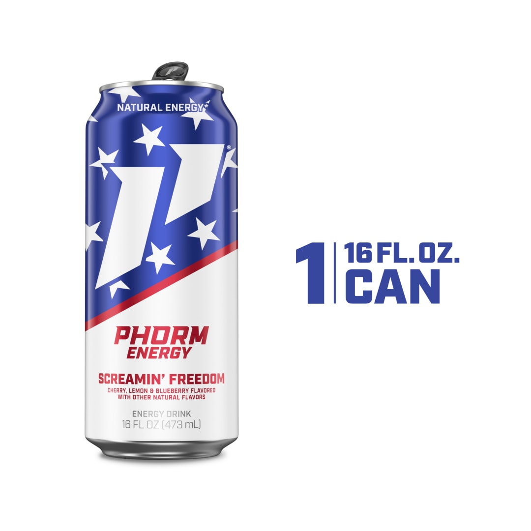 Phorm Energy Screamin' Freedom 16 oz Single CAN - Copy Enhancement