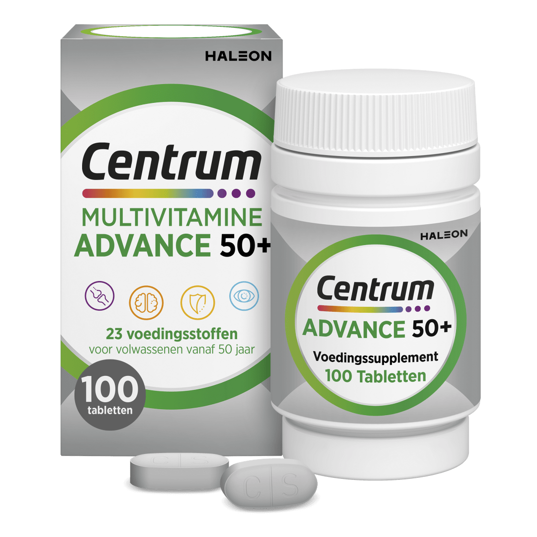 Centrum Advance 50+ Multivitaminen   Tabletten, 100 stuks