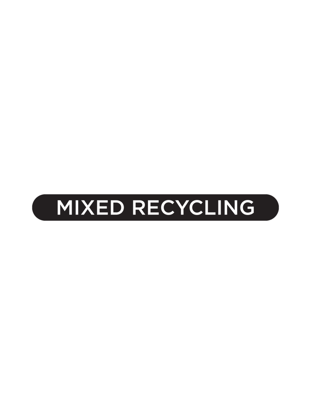  ASCEND - Label - Mixed Recycling - Black-White