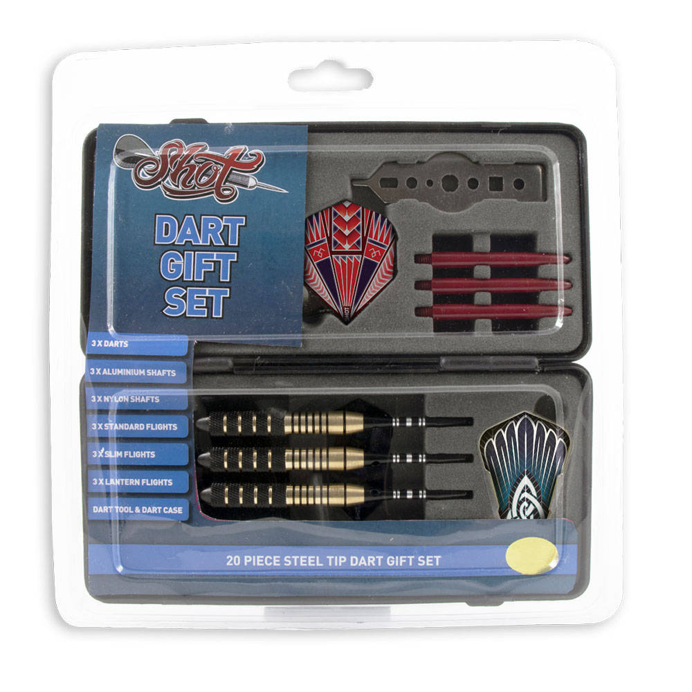 SHOT DARTS STEEL TIP GIFT PACK