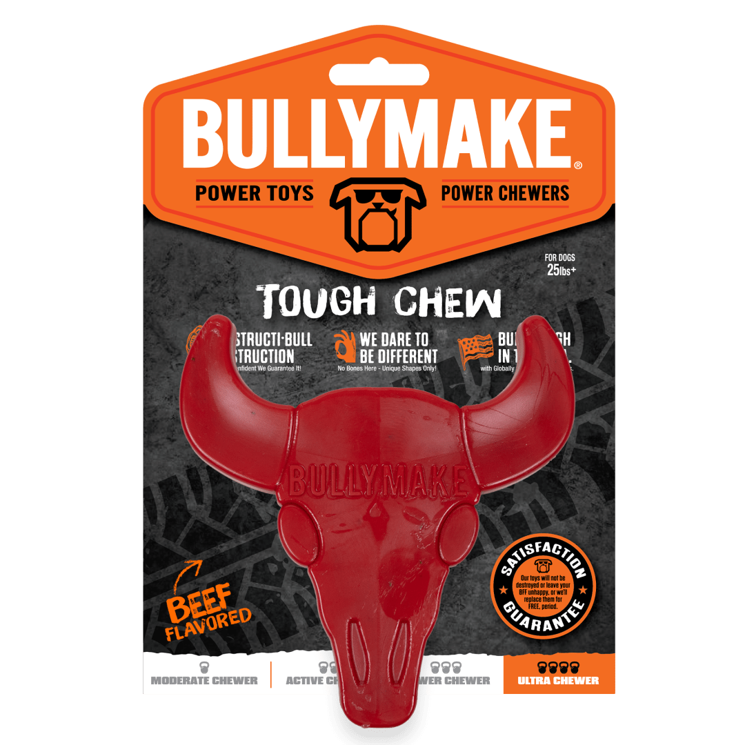 BM NYLON BULL HORNS RED BEEF FLAV 3/CS