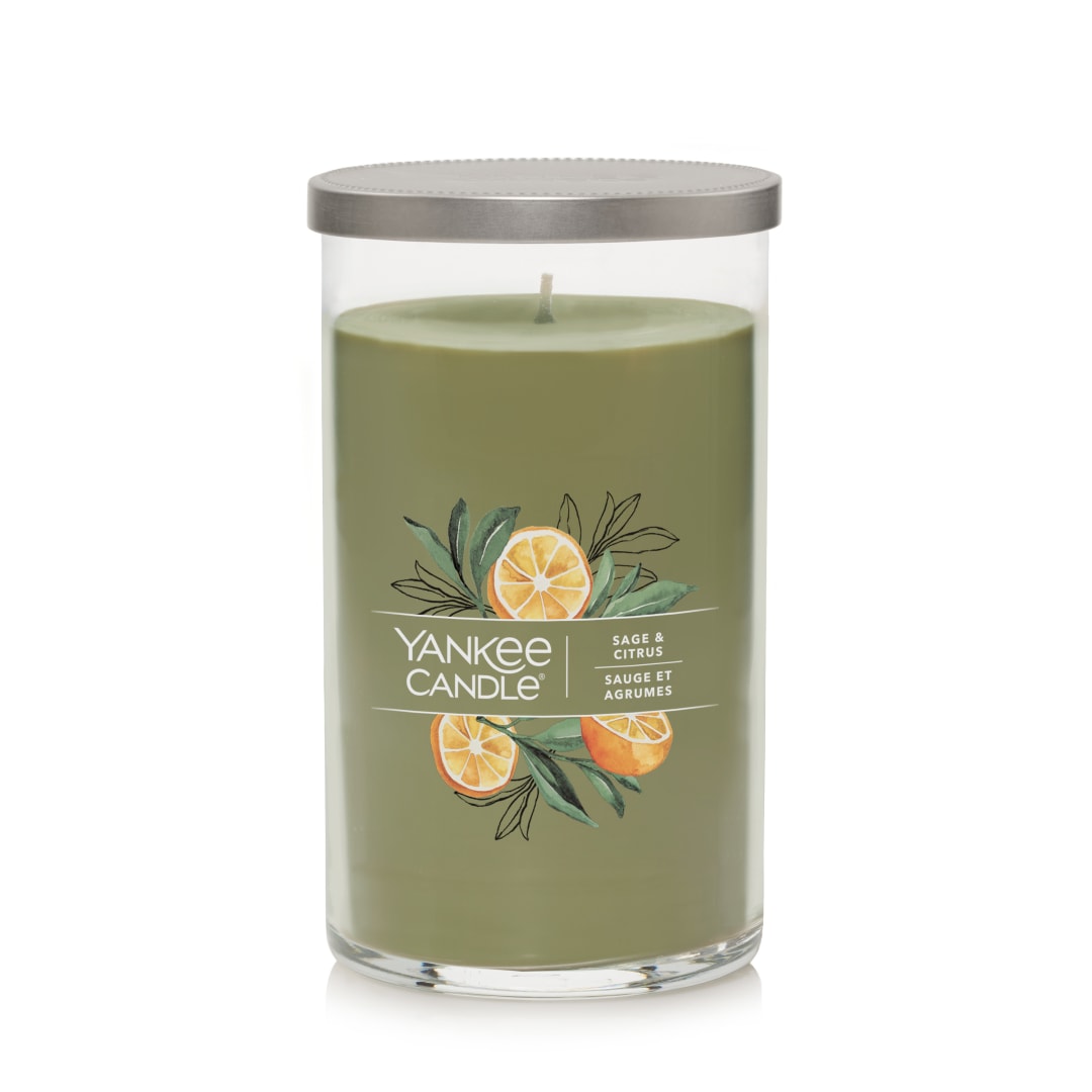 Yankee Candle Sage & Citrus Signature Medium Pillar Candle