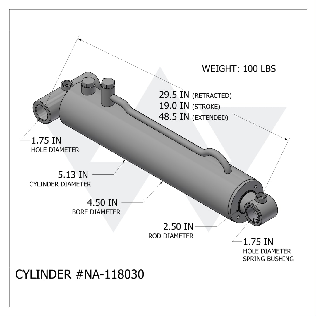 Wastebuilt® Replacement for New Way Sweep Cylinder