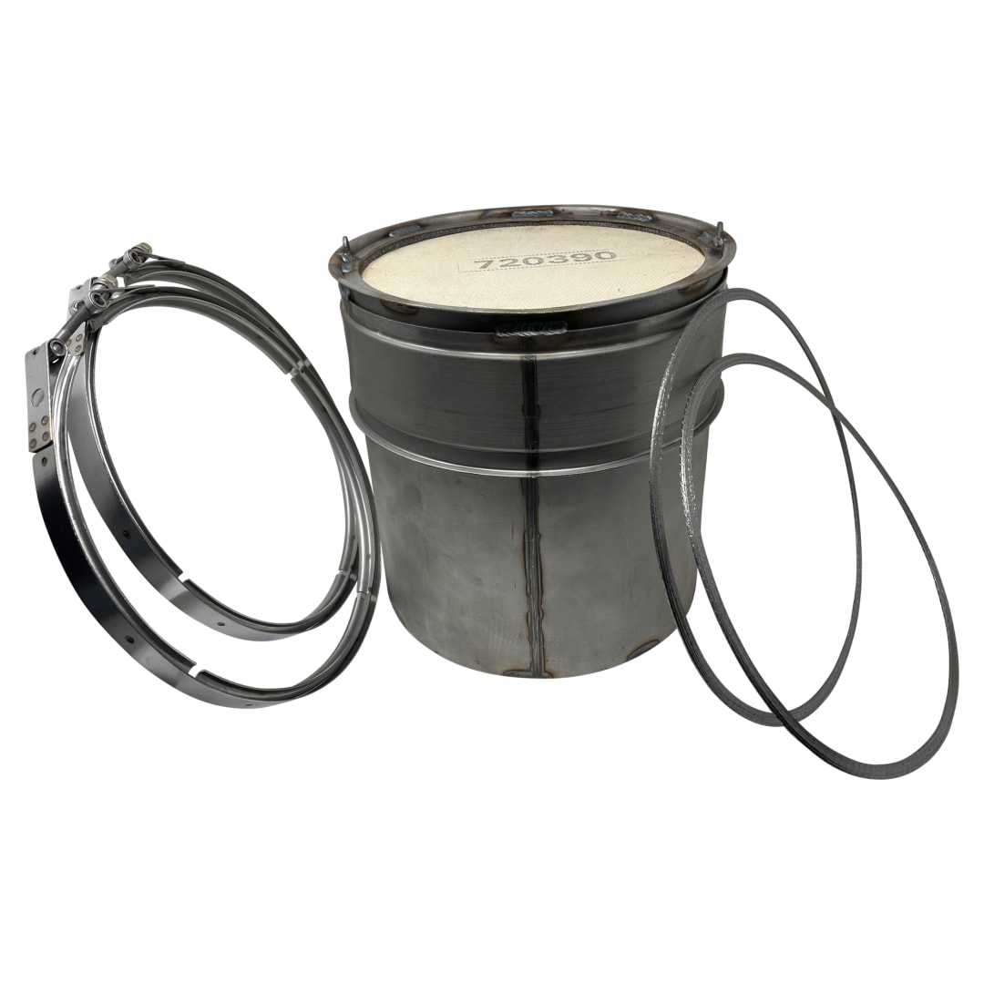 Cummins ISX Diesel Particulate Filter Kit with Gaskets &amp; Clamps