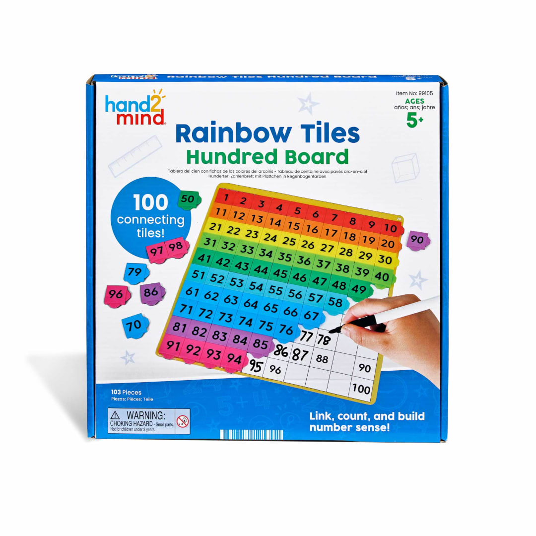 Rainbow Tiles Hundred Board