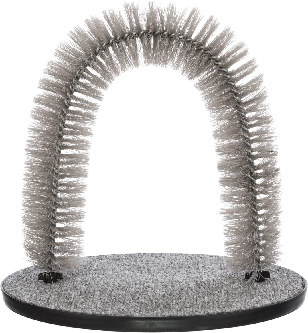Cat Massager and Self Grooming Arch, Gray