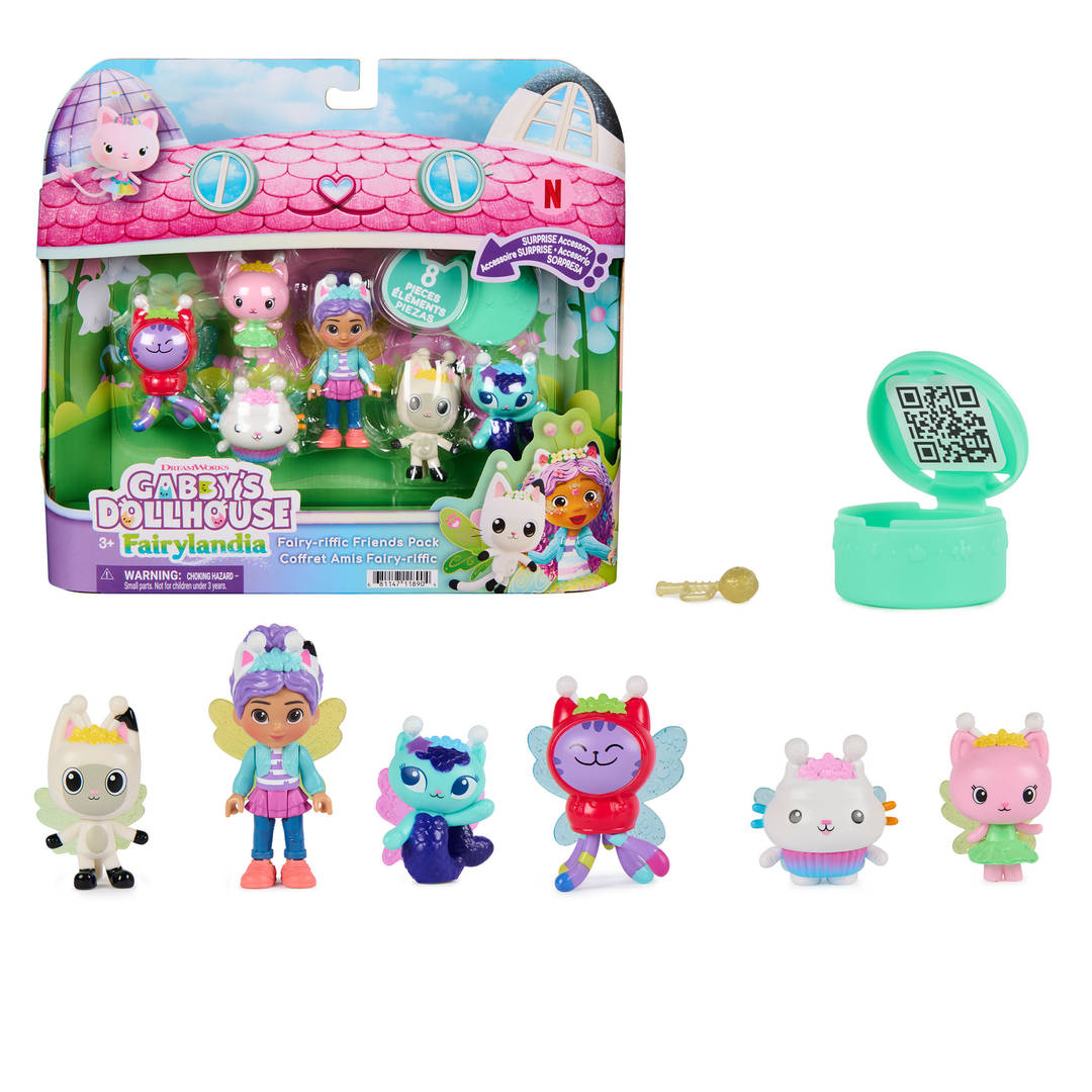 DREAMWORKS GABBY'S DOLLHOUSE Fairylandia, Fairy-riffic Friends 6-Pack