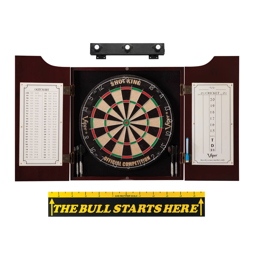 Viper Hudson All-in-One Dart Center, Throw Line Marker & Shadow Buster Dartboard Light Bundle