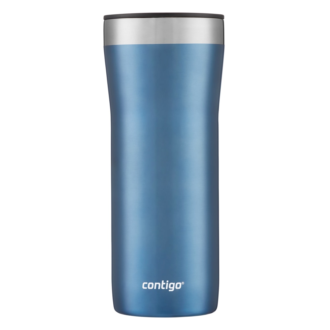 Vaso Térmico Contigo Streeterville de Acero Inoxidable con Pajita de Polipropileno y Tapa Anti-Derrames - 32 oz (946 ml) - Aislamiento al Vacío - Mantiene Bebidas Frías hasta 29 Horas y Calientes hasta 9 Horas - Libre de BPA - Apto para Lavavajillas