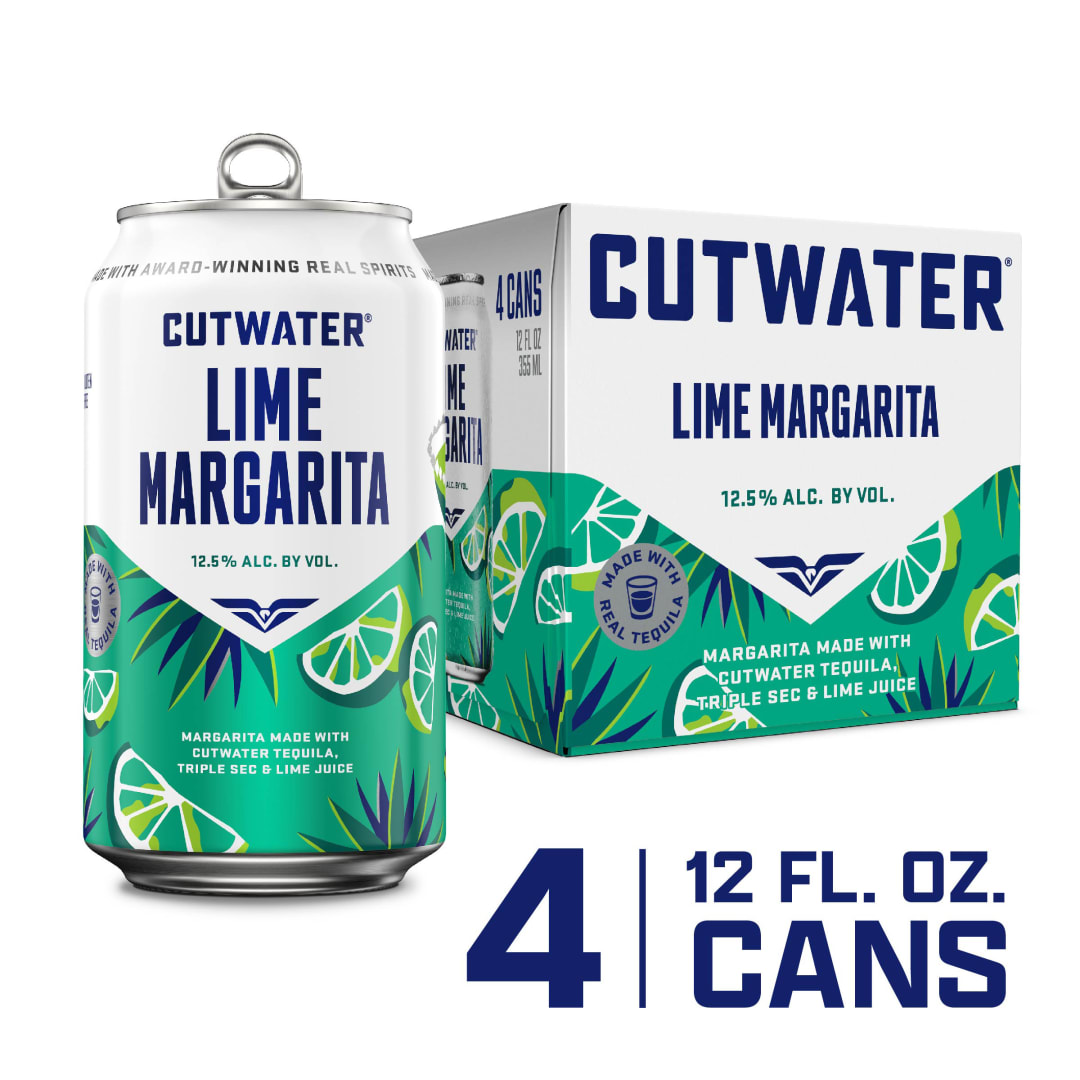 Cutwater Lime Margarita 4 Pack 12 fl oz Cans