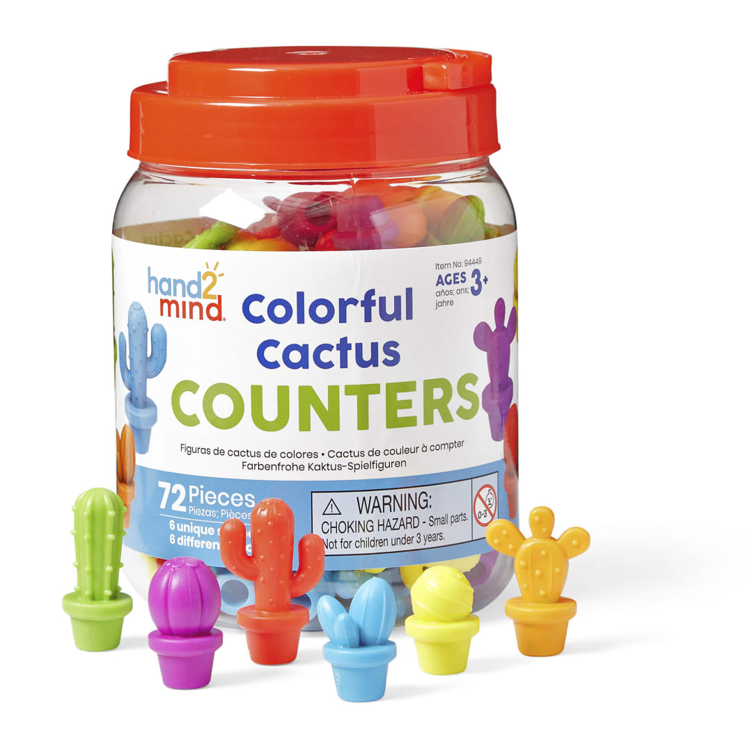 COUNTERS, COLORFUL CACTUS S/72