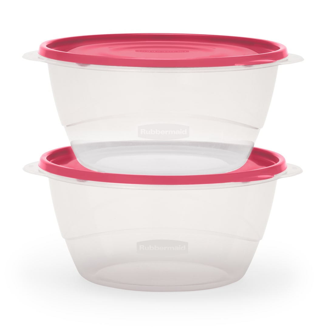 Rubbermaid TakeAlongs 15.7 Cup Food Storage Containers, Meal Prep Containers, Food Containers with Lids, Limited Edition Berry Pink, 2-Pack