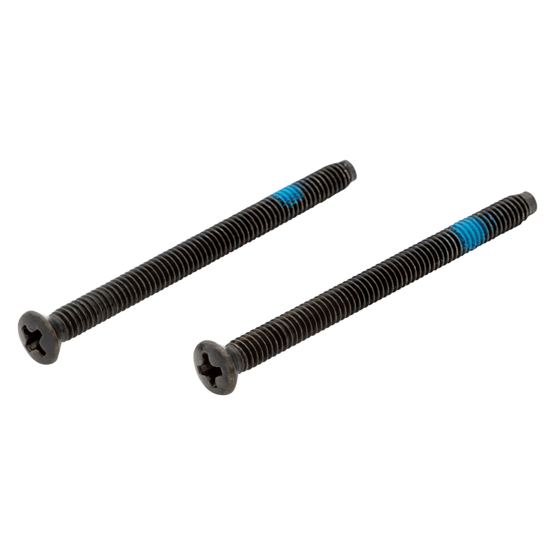 Thick Door Flat Head Screws for Levers in Matte Black or Venetian Bronze Finish